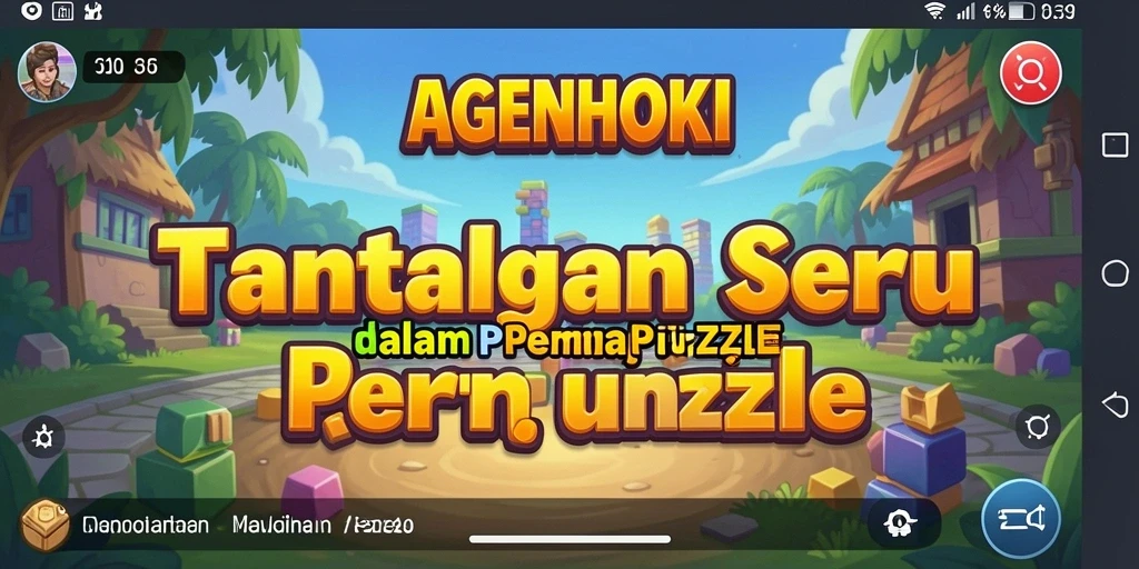 Screenshot AGENHOKI menampilkan gameplay seru dan tantangan puzzle.