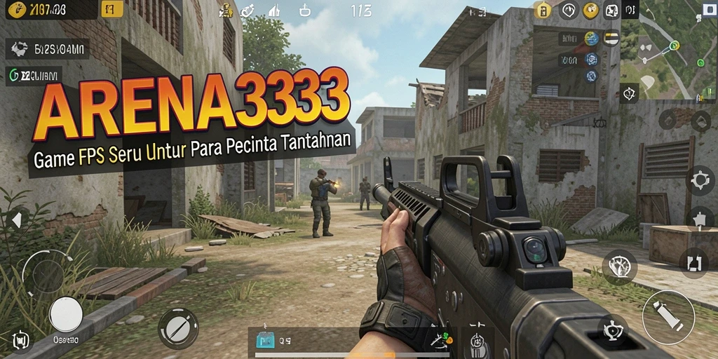 Tangkapan layar ARENA333 menunjukkan aksi seru dalam pertempuran FPS.