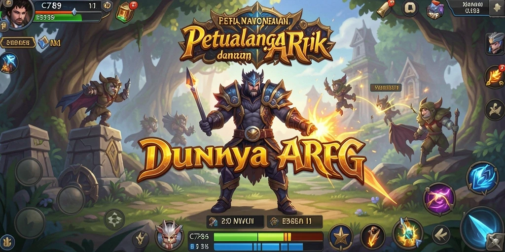 Screenshot gameplay C789 yang menampilkan pertarungan ARPG yang intens.