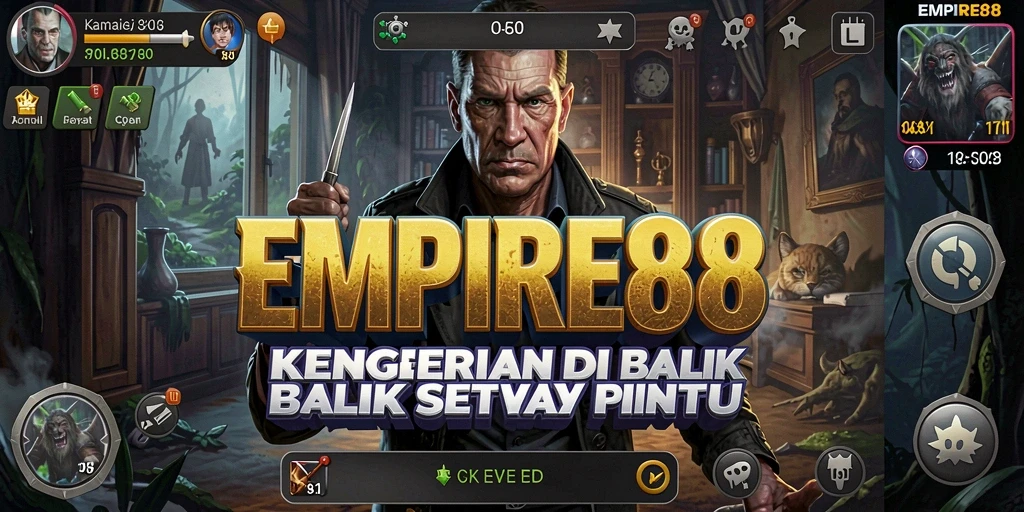 Tampilan gameplay yang mencekam di <strong>EMPIRE88</strong> dengan suasana Horror yang mendalam.