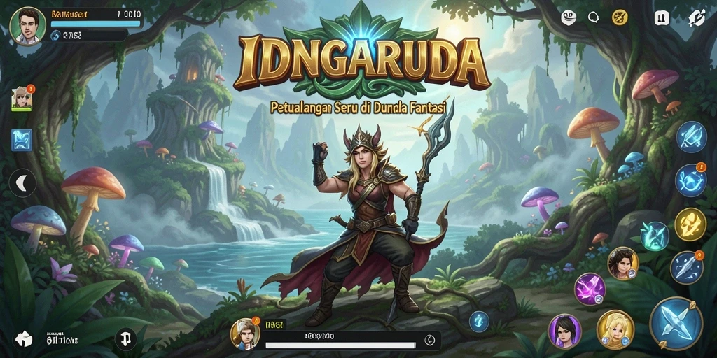 Tangkapan layar gameplay IDNGARUDA menampilkan aksi seru dalam dunia petualangan.