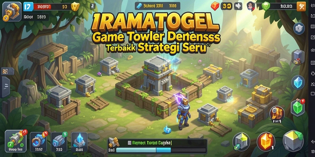 Tampilan gameplay seru <strong>IRAMATOGEL</strong> dengan aksi Tower Defense.