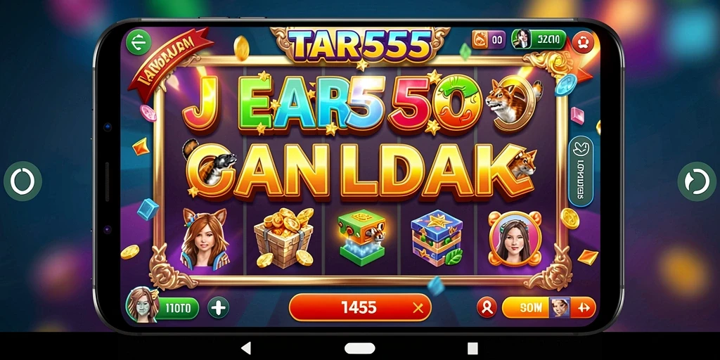 Screenshot TAR555 menunjukkan gameplay Slot yang memikat dan menarik.