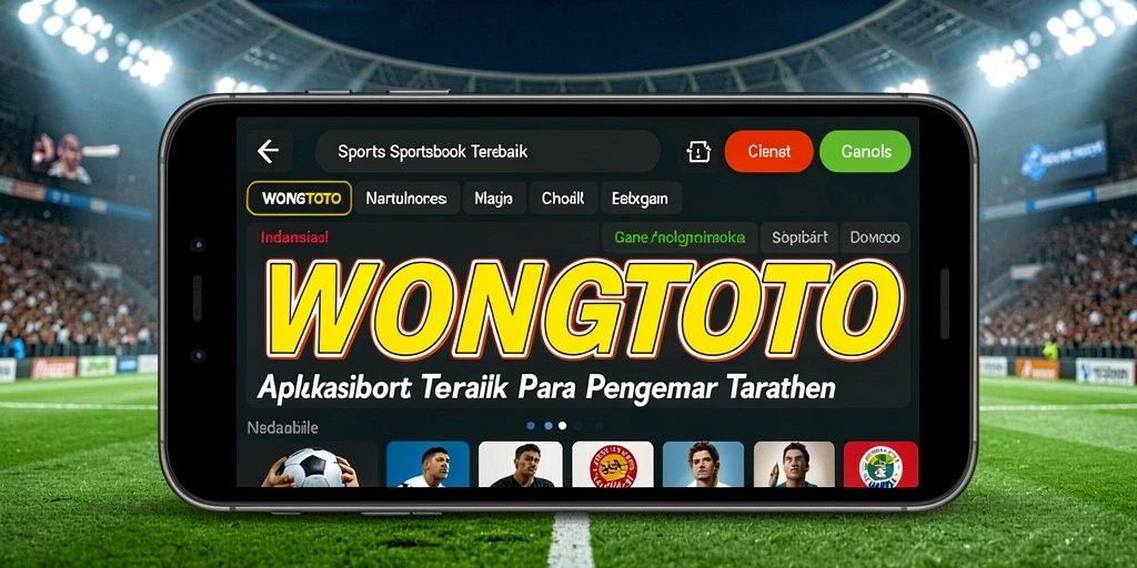 Tampilan utama WONGTOTO saat memasang taruhan olahraga.